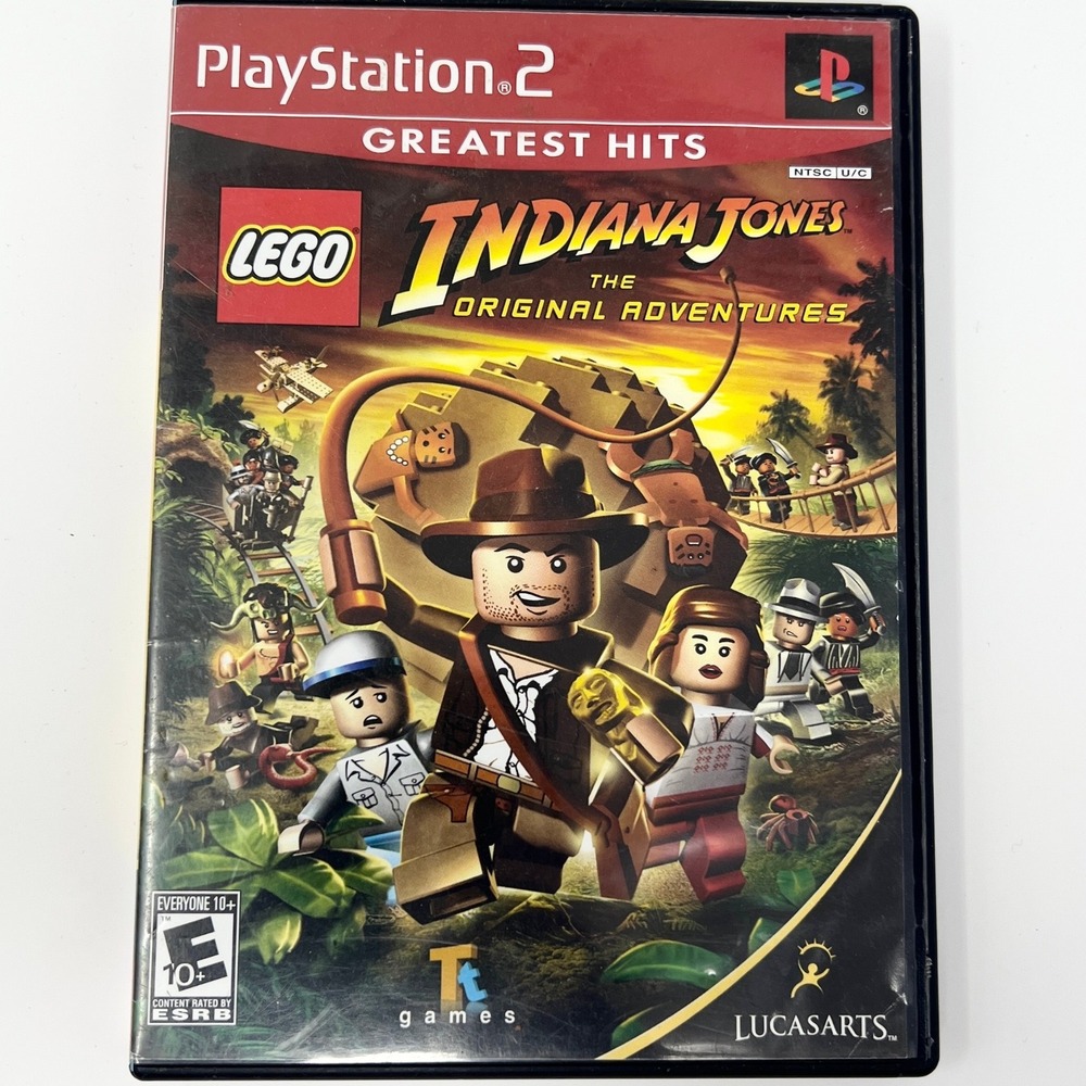 Lego Indiana Jones‎ The Original Adventures Sony PlayStation 2 PS2 Greatest Hits